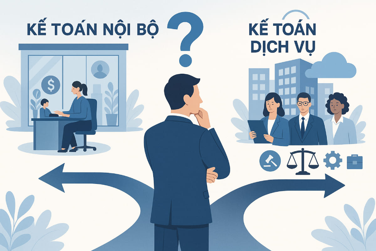 Thuê kế toán ngoài hay tuyển kế toán nội bộ? Doanh nghiệp nên chọn phương án nào?